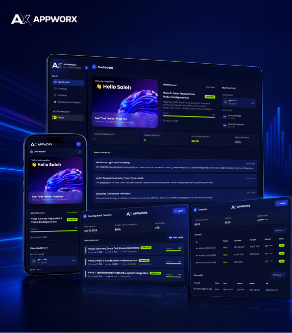 AX Client Portal product screenshot